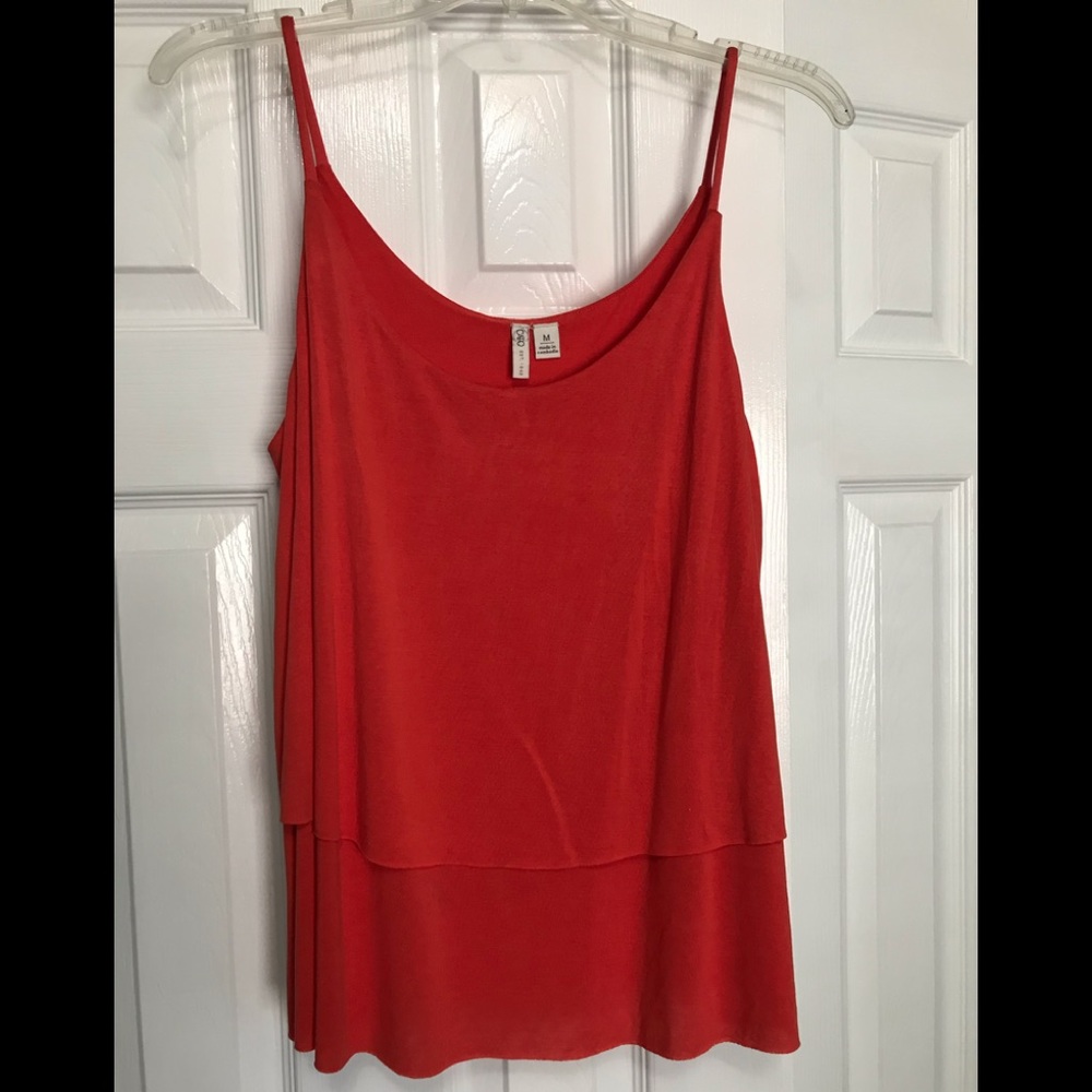 Cato, Orange, spaghetti strap, M top, shirt